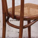 Bistrot chair in curved wood and caning