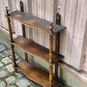 Louis Philippe vintage wall shelf made of solid wood from the 19th century.