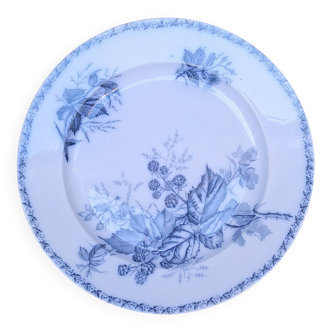 Badonviller ceramic cake dish model Blackberries