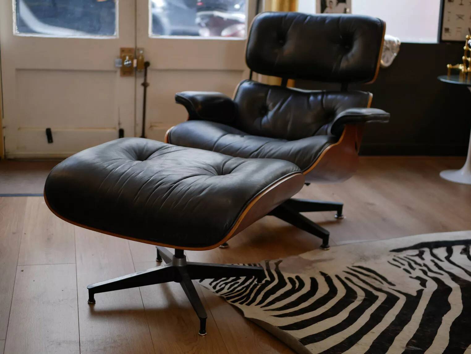 Herman Miller 1980 Lounge chair and ottoman by Charles & Ray Eames
