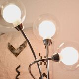 Lampe chrome triple globes