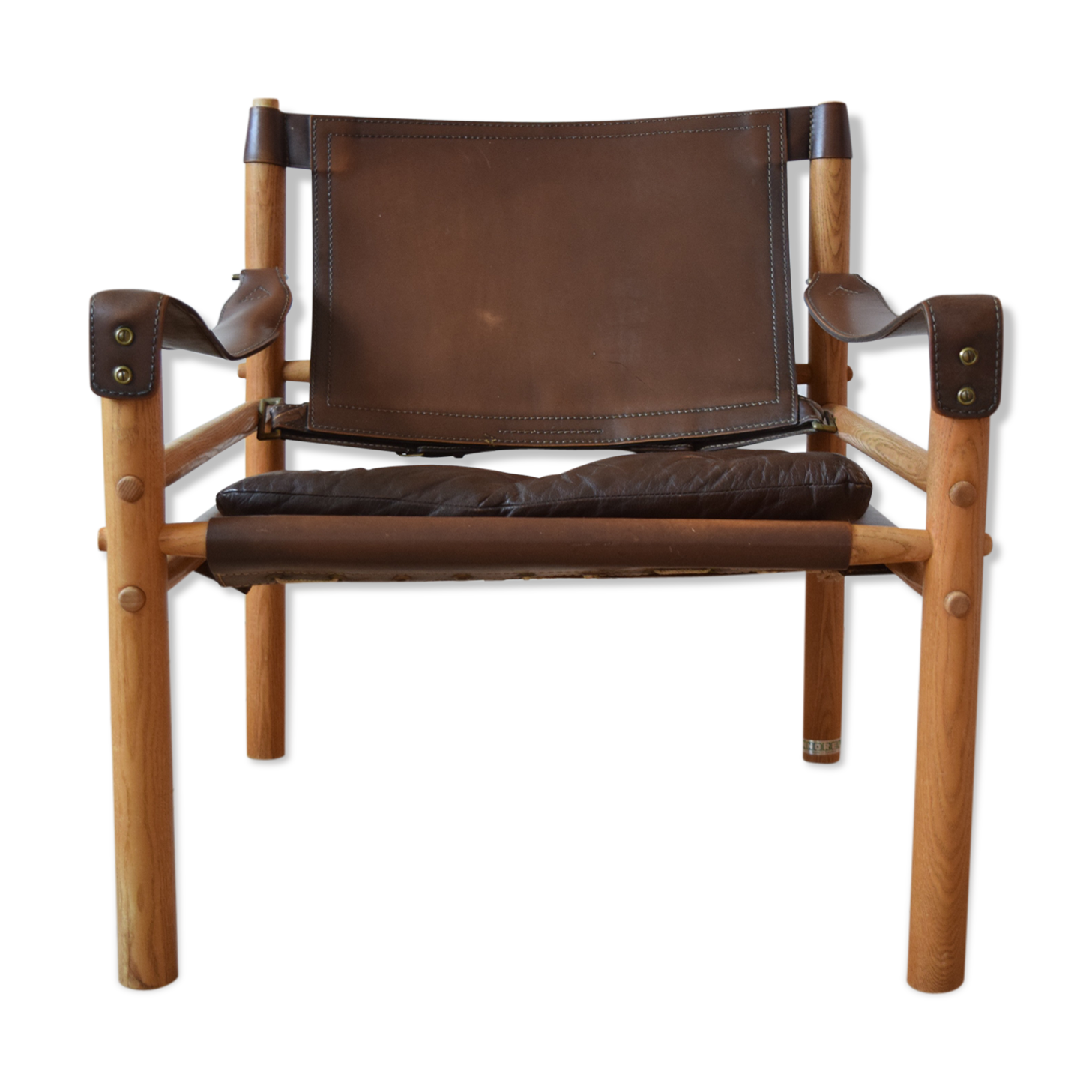 Midcentury Sirocco Safari armchair by Arne Norell, 1964