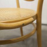 Thonet 210 R armchair in honey-coloured cane
