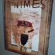 Julian Schnabel feria Nimes 1989 poster under glass