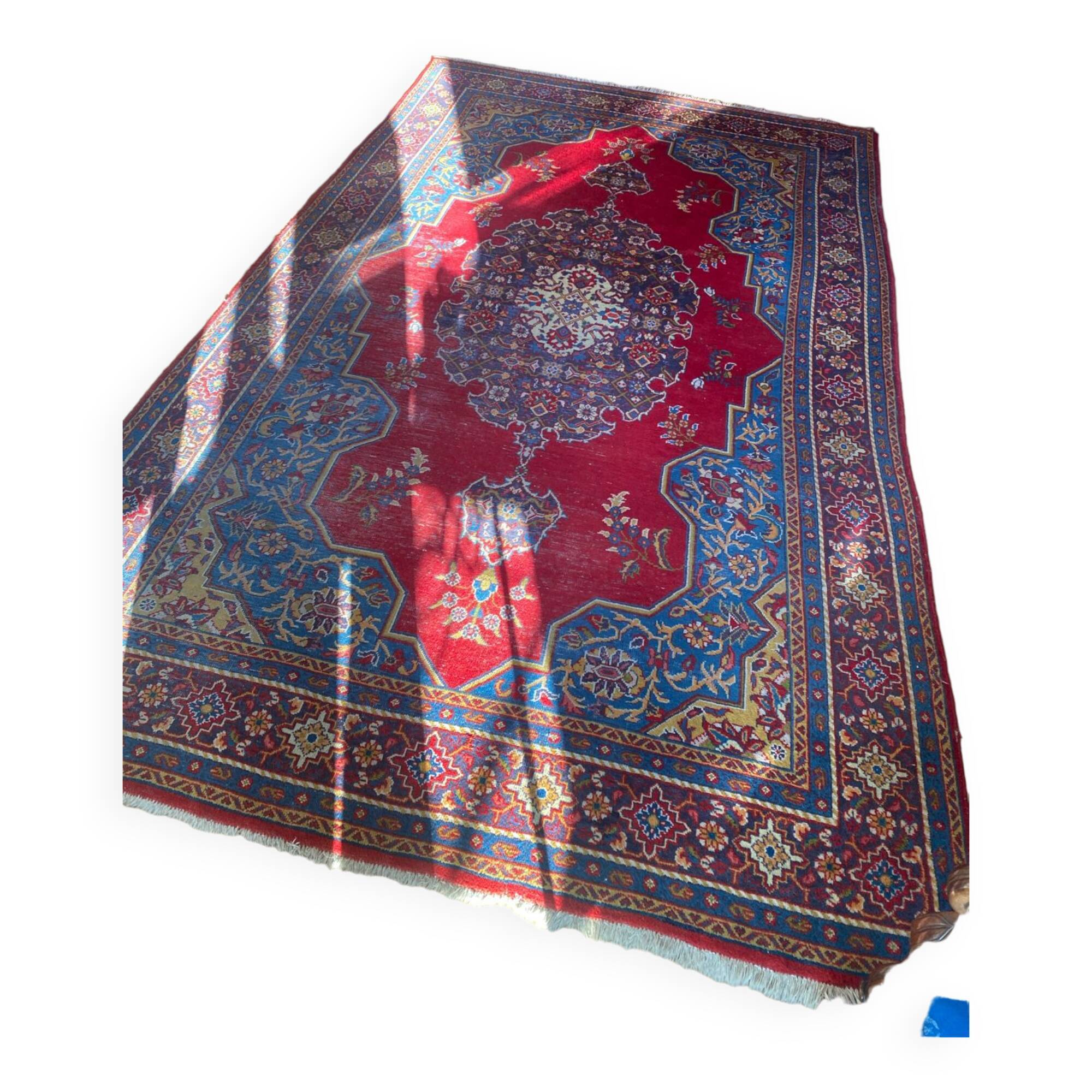 Tapis moud fait main, laine 198x330 cm