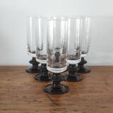6 coupes à champagne vintage
