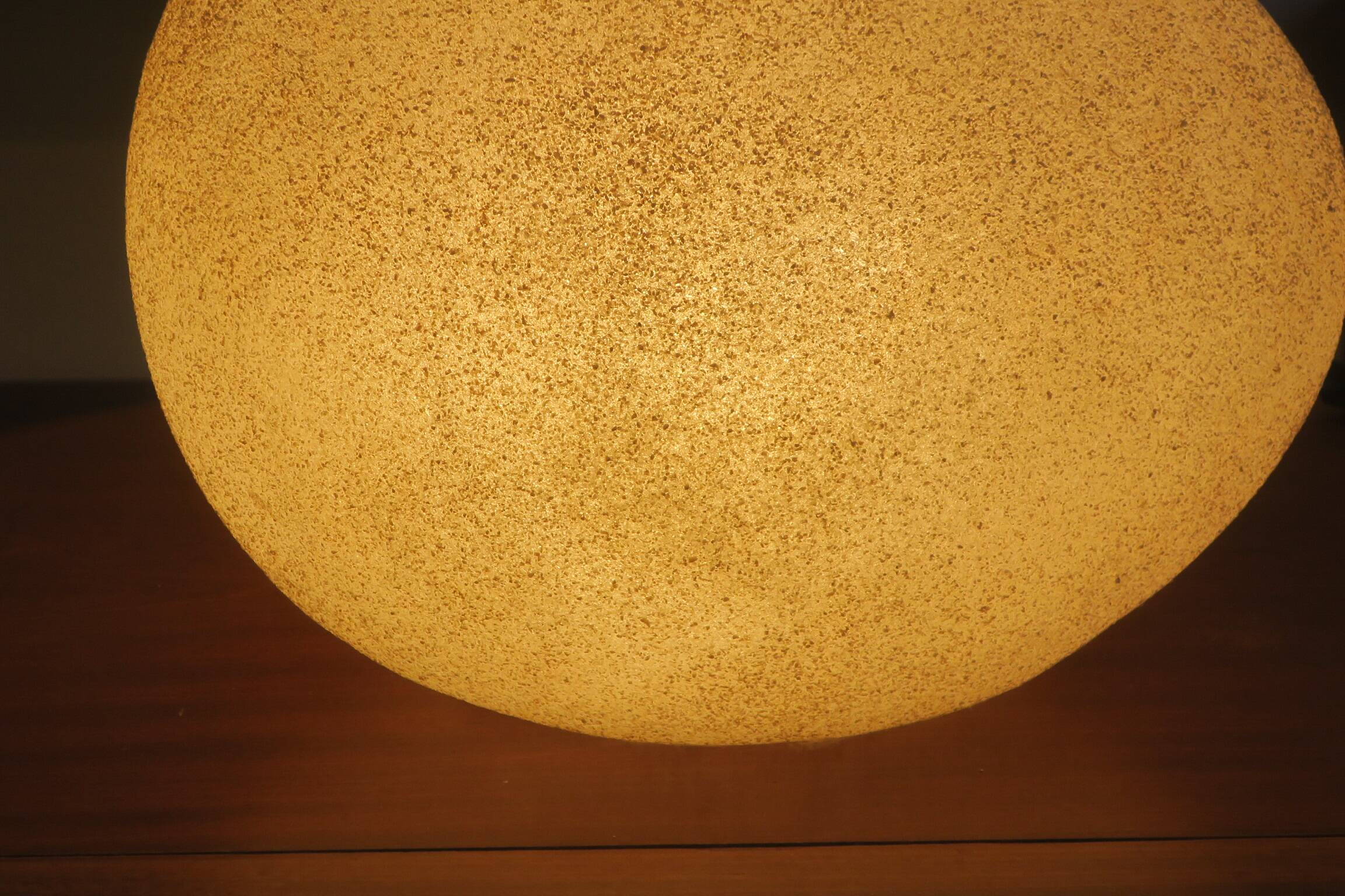 Large moon rock lamp André Cazenave for Singleton attr., Italy 1960s