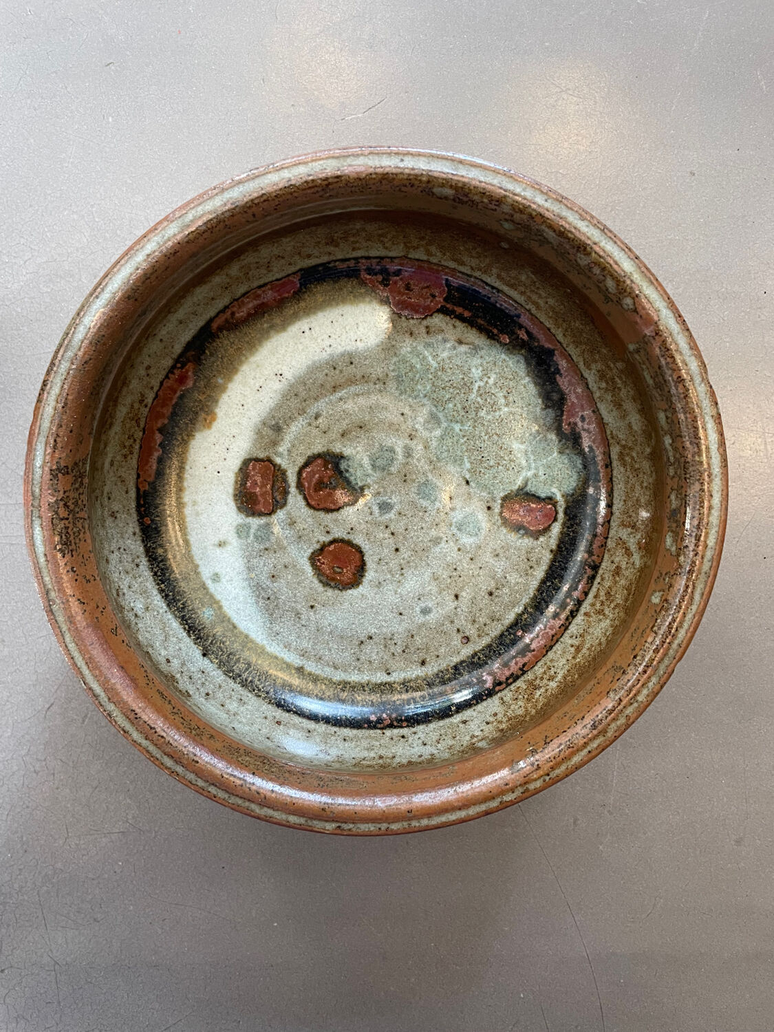 Large bowl or small ceramic salad bowl from the 50s