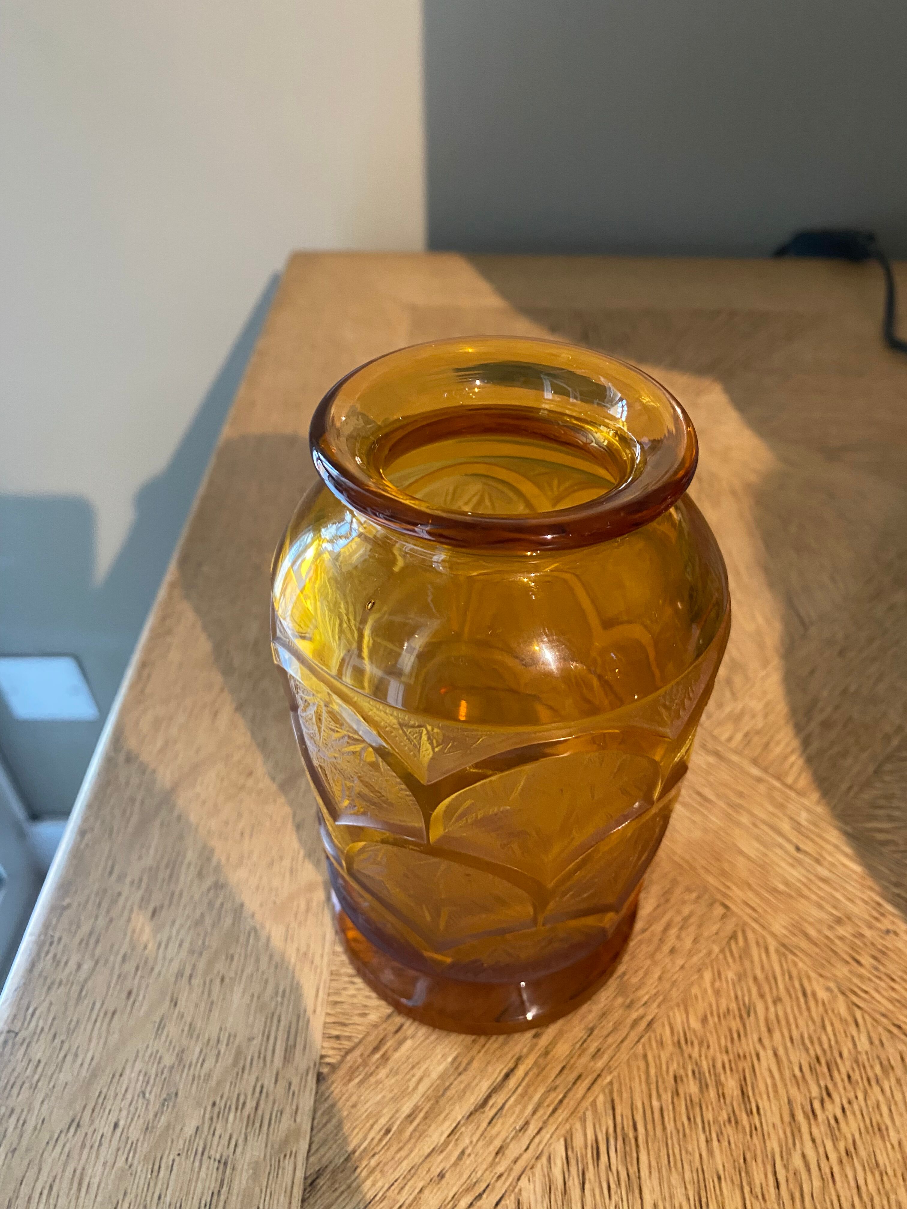 Vintage yellow vase