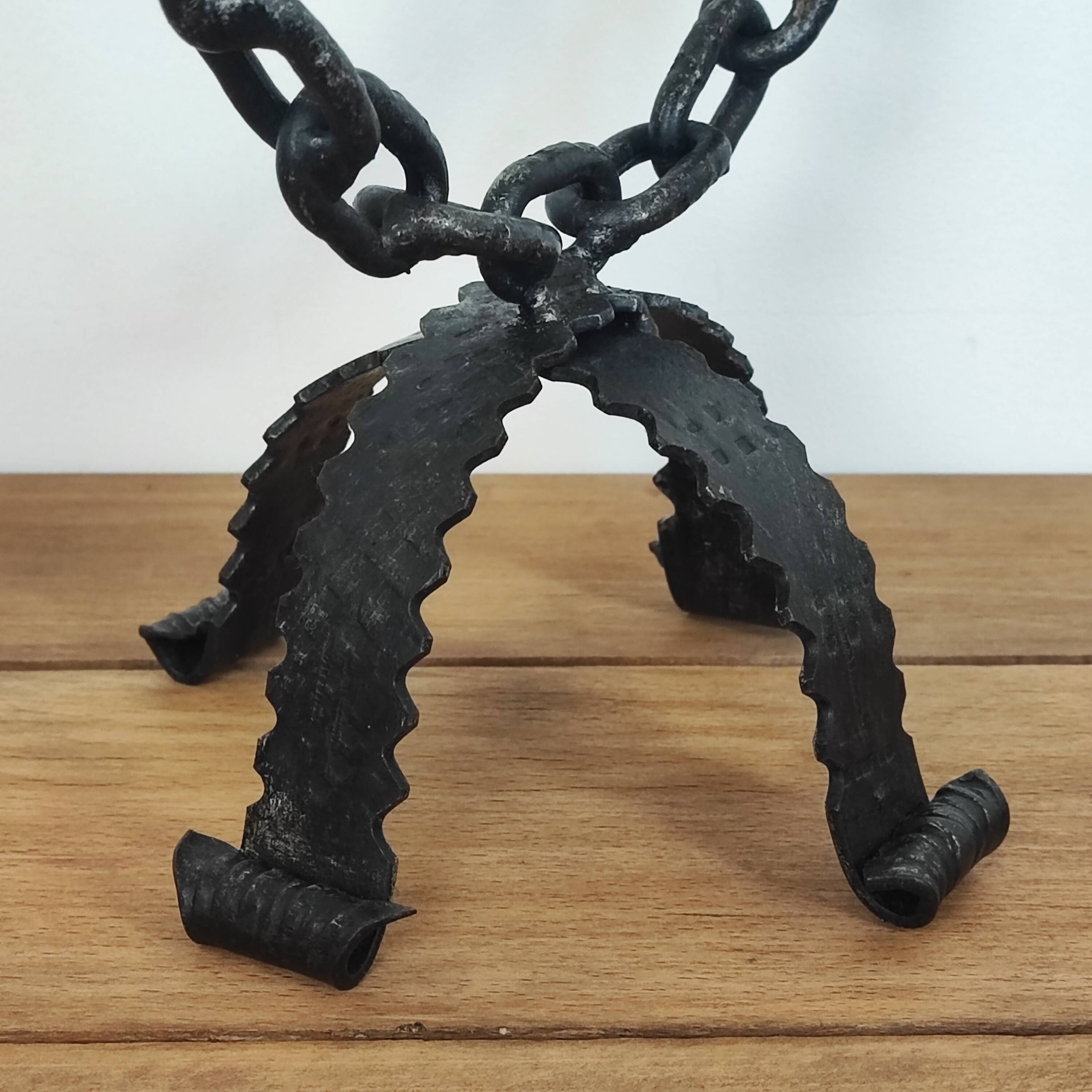 Pair of brutalist candlesticks