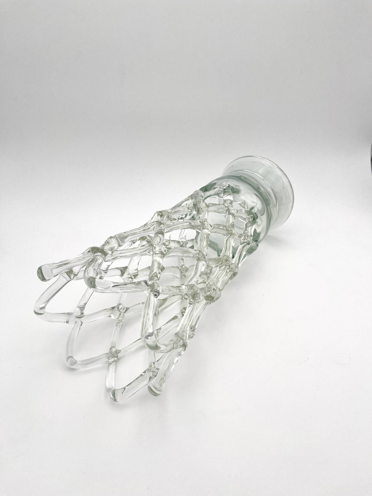 Vase Cage XXL - Murano Crystal Sculptural - 40cm - 1960-70