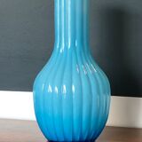 Turquoise cylindrical vase