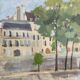 Old painting signed and dated September 1945