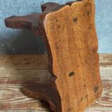 Old solid wood footrest stool