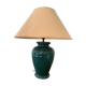 Porcelain lamp with gilded border lampshade