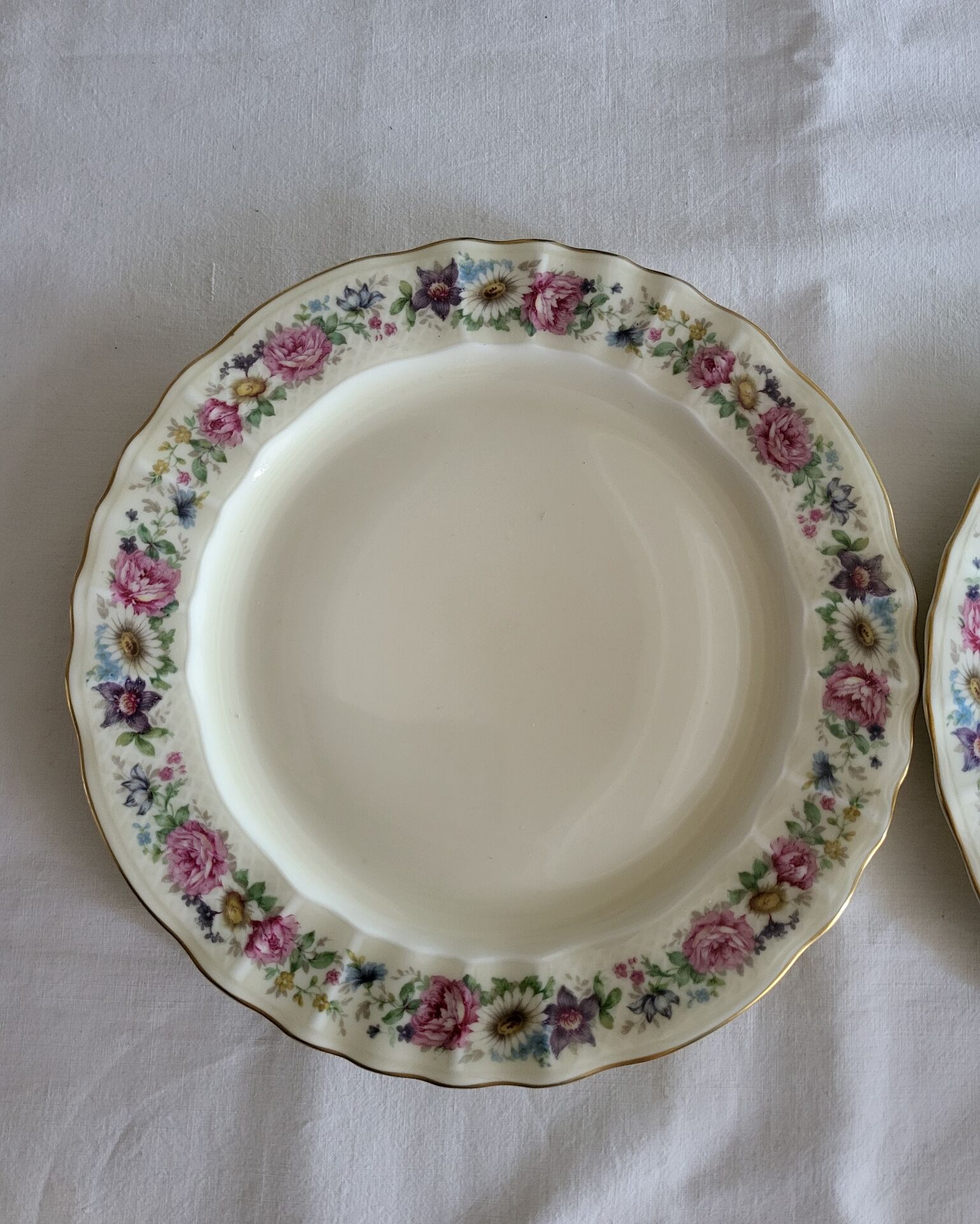 Limoges Bernardaud 5 Flat Plates in porcelain