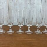 Crystal flutes of Arques