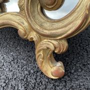 20th century gilded wooden mirror with bezels h120 x l71