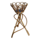Rattan wicker plant holder