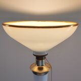 Art deco lamp lita 1960 white and brass
