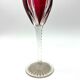 Paire de verre vin roemer en cristal rouge Saint Louis