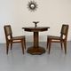 Vintage 1940s/50s bistro table with brass finish
