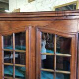Louis XV display case library with small panes from the beginning of the 19th century