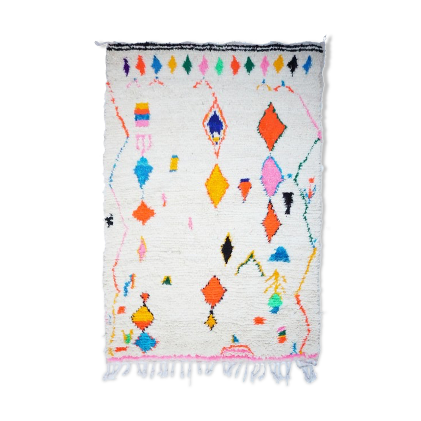 Colorful Berber carpet handmade 182 x 108cm