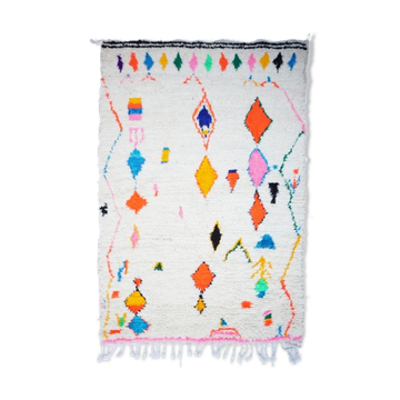 Colorful Berber carpet handmade 182 x 108cm