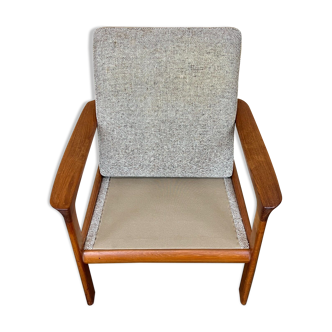 60s 70s Teak Easy Chair Sven Ellekaer for Komfort Design Denmark