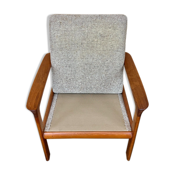 60s 70s Teak Easy Chair Sven Ellekaer for Komfort Design Denmark
