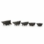 Nested hedgehogs in patinated brass – Walter Bosse
