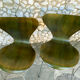Suite of 4 chairs 3107 olive color, series 7 Arne Jacobsen for Fritz Hansen 1978