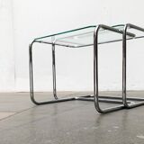 Nested glass tables Mid-century space age, 1960s, set of 2