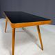 Coffee table, mid-century, opaxite glass top, Interiér Praha, 1960s