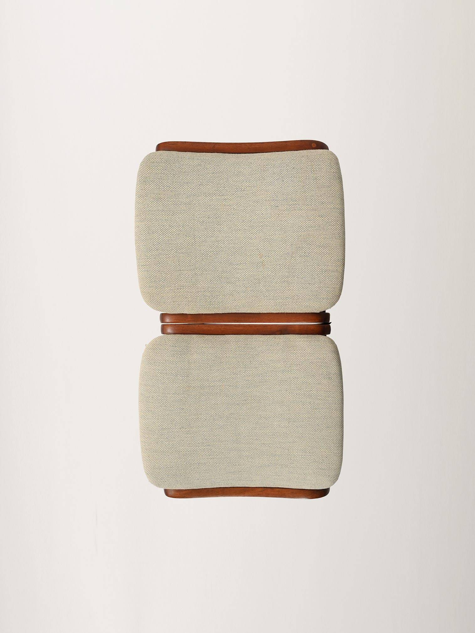 Pair of Vinatge Danish stools in teak