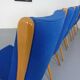 Mid-Century German Boomerang Armchairs in Cherrywood, Set of 6