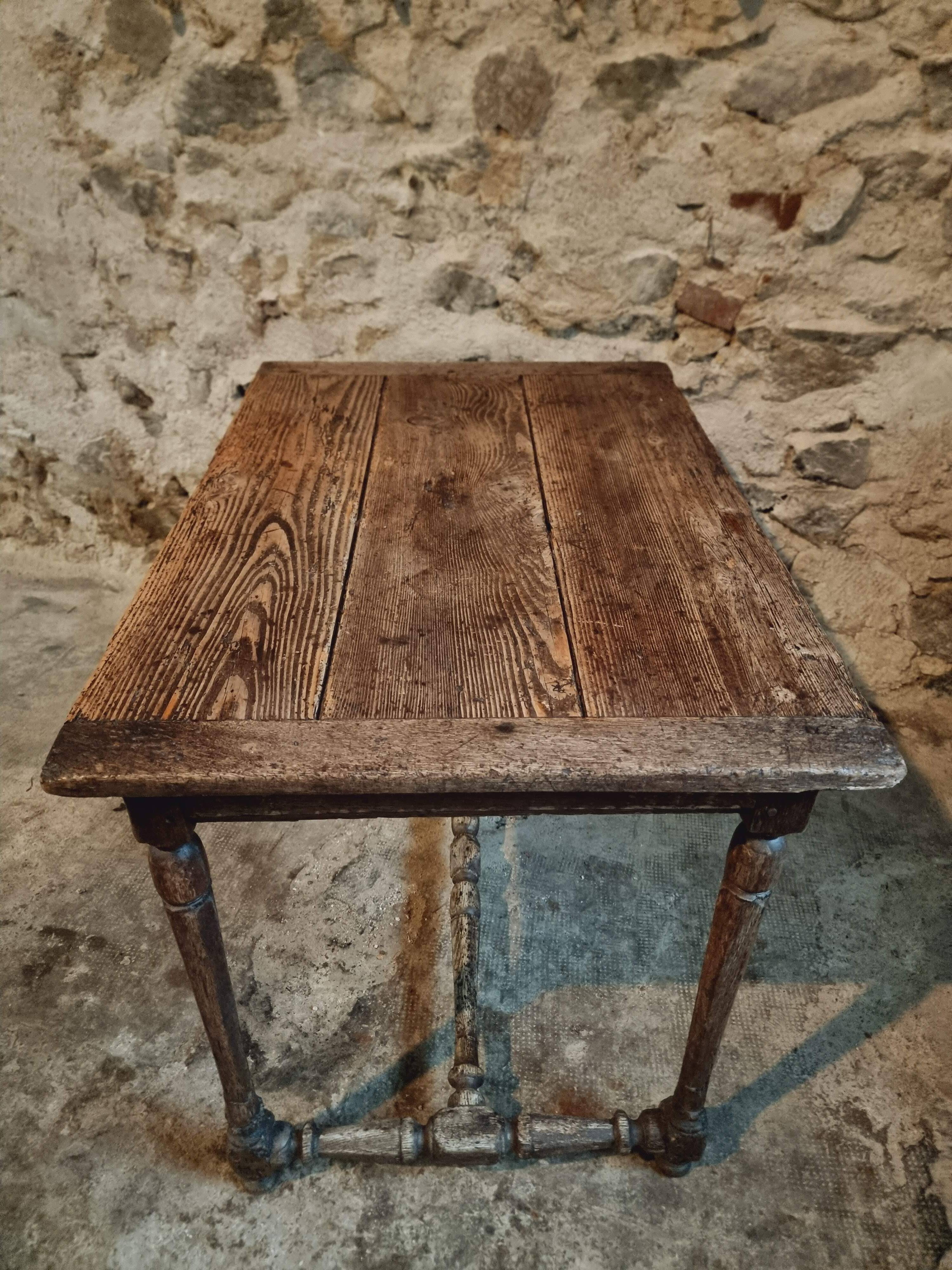 Antique French Table | 19th Century | Oak & Pine