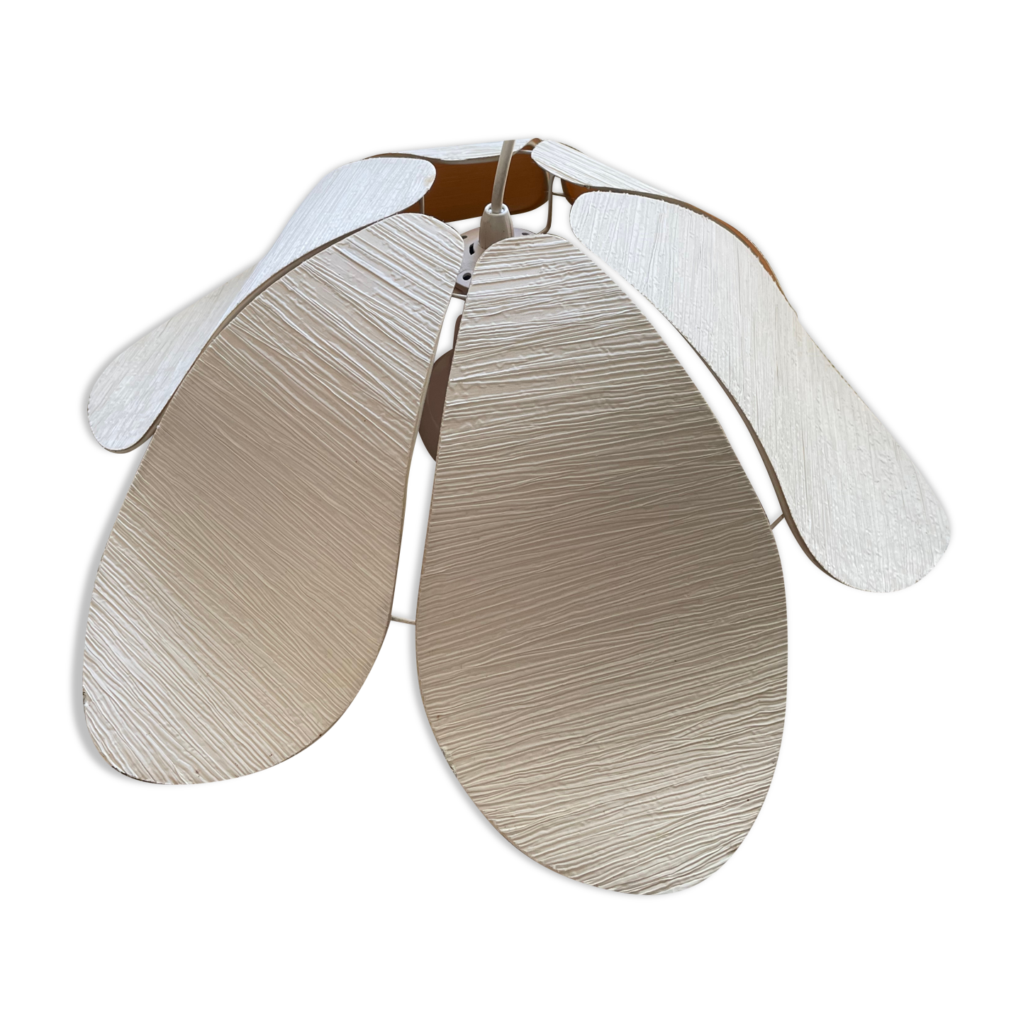 Hanging flower lampshade in fine canvas