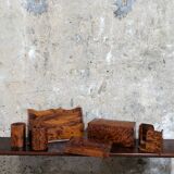 Thuja wood writing set