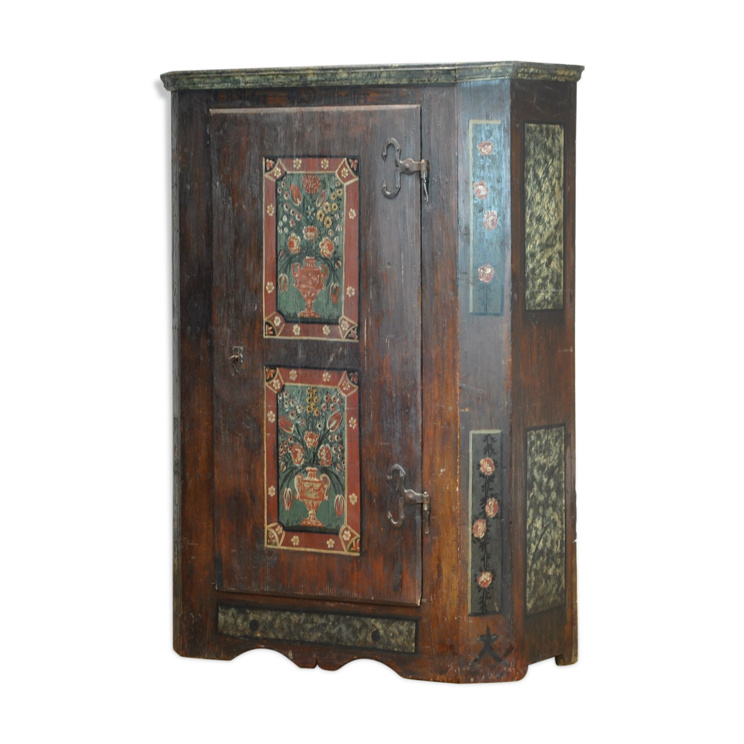 German hand painted cabinet from 1812