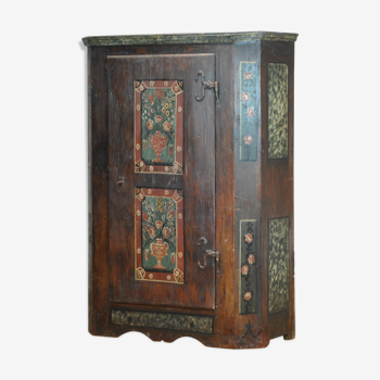 German hand painted cabinet from 1812