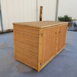 Low rattan sideboard 1960