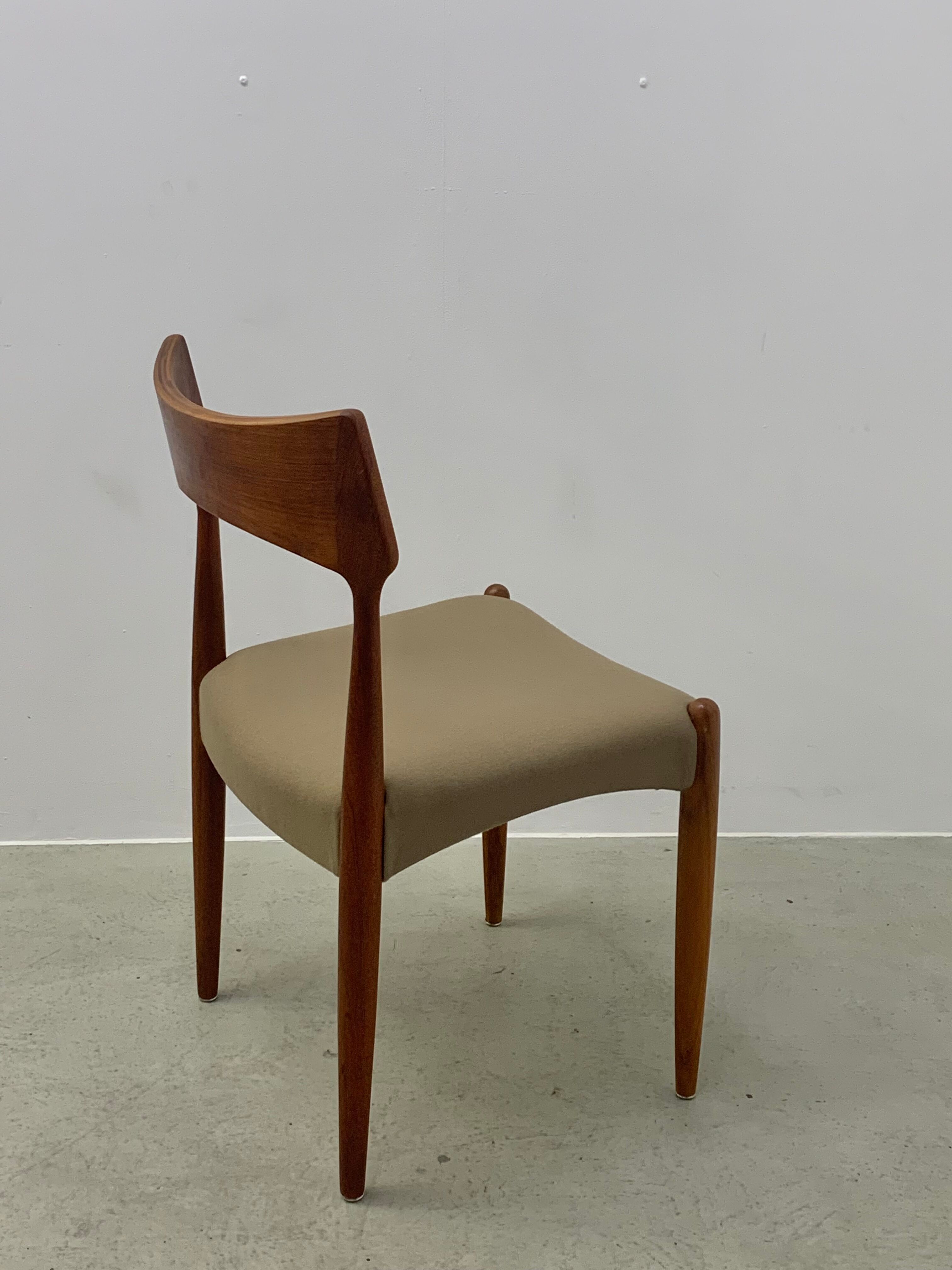 4xDanish Teak Dining Chairs by Bernard Petersen 1960s