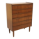 Scandinavian "tallboy" chest of drawers in teak, Denmark, 1960.