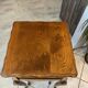 Louis XV style gueridon and stool set in solid oak.