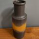 vase marron et orange Allemagne de l'Ouest Scheurich modèle 401-28 années 1970