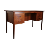 Bureau double scandinave en teck années 60
