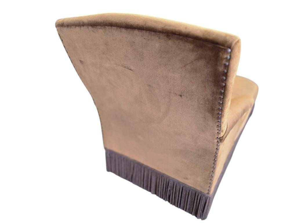 Vintage chaise longue / armchair / daybed with fringes