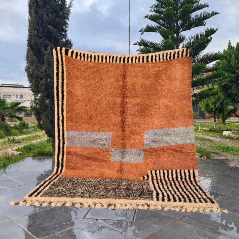 Tapis berbère fait main traditionnelle 250cmx150cm
